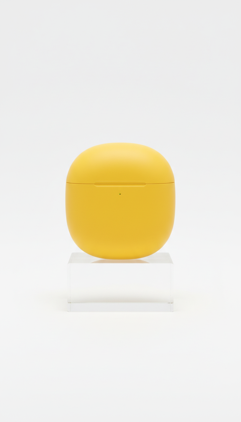 Wireless earbuds case in feed blue